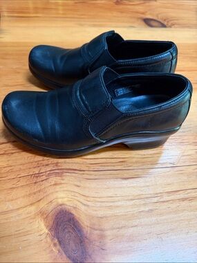 Ariat Black Leather Slip-On Mules